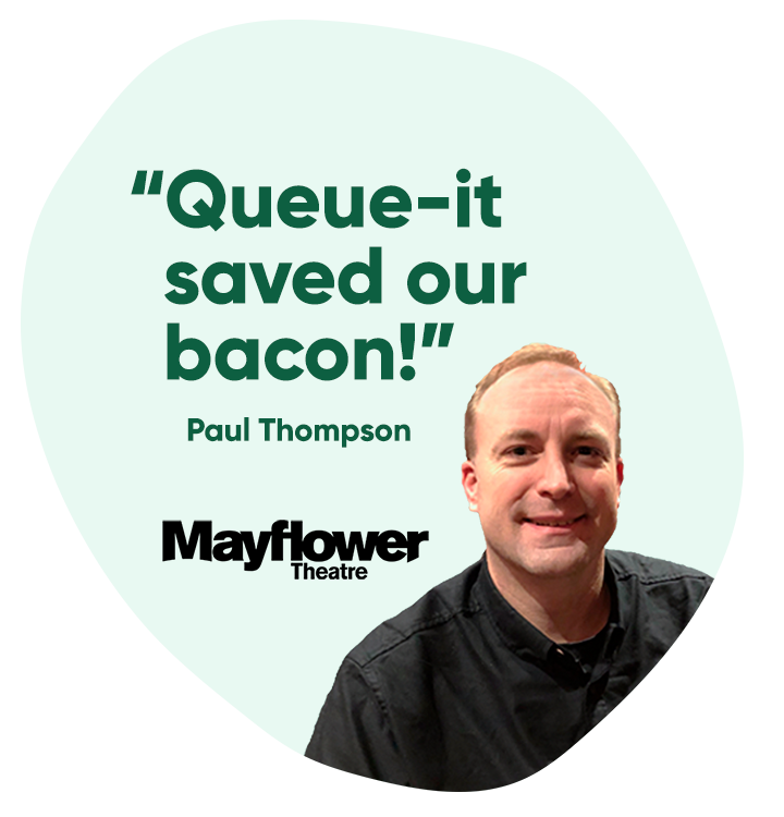 Mayflower Theatre Queue-it testimonial