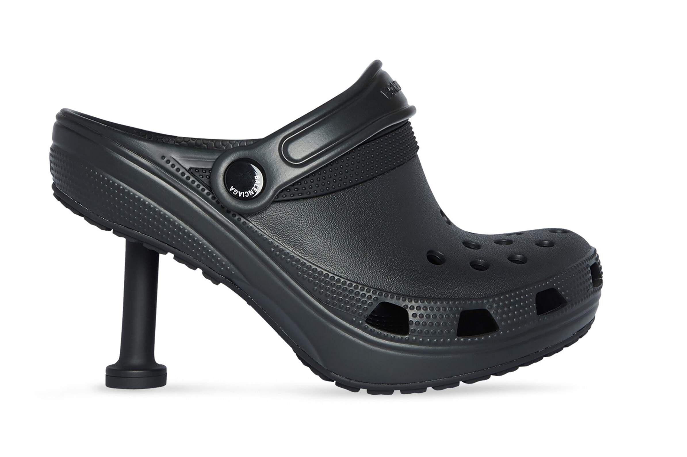 Balenciaga high heeled crocs